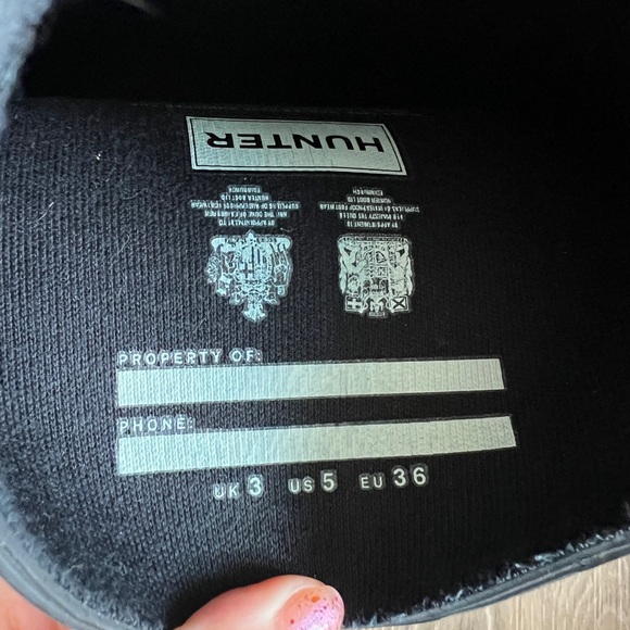 Hunter Women’s Original Tall Rain Boots in size 5 black - Picture 4 of 4